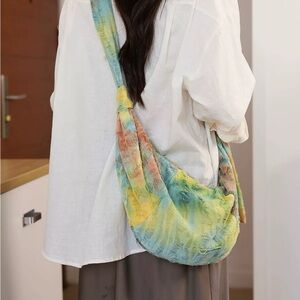 Multicolor Tie-Dye Shoulder Bag